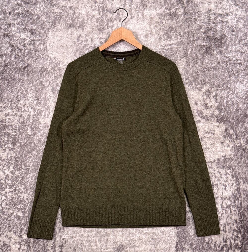 Smartwool Sweater Medium Mens Performance Merino Blend Green Crewneck